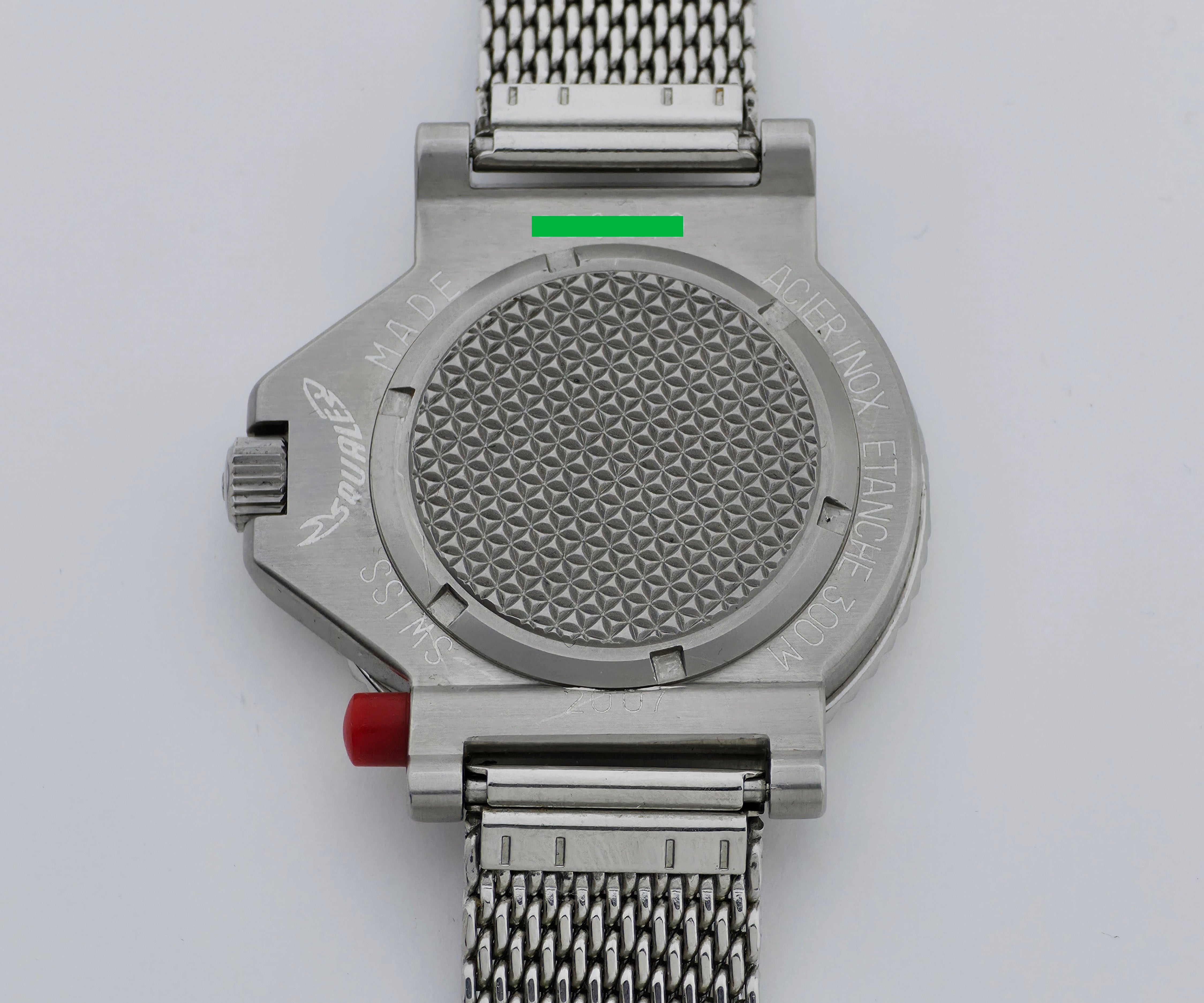 Squale TIGER Automatic 300m divers watch 44mm Steel case Ref: 2007
