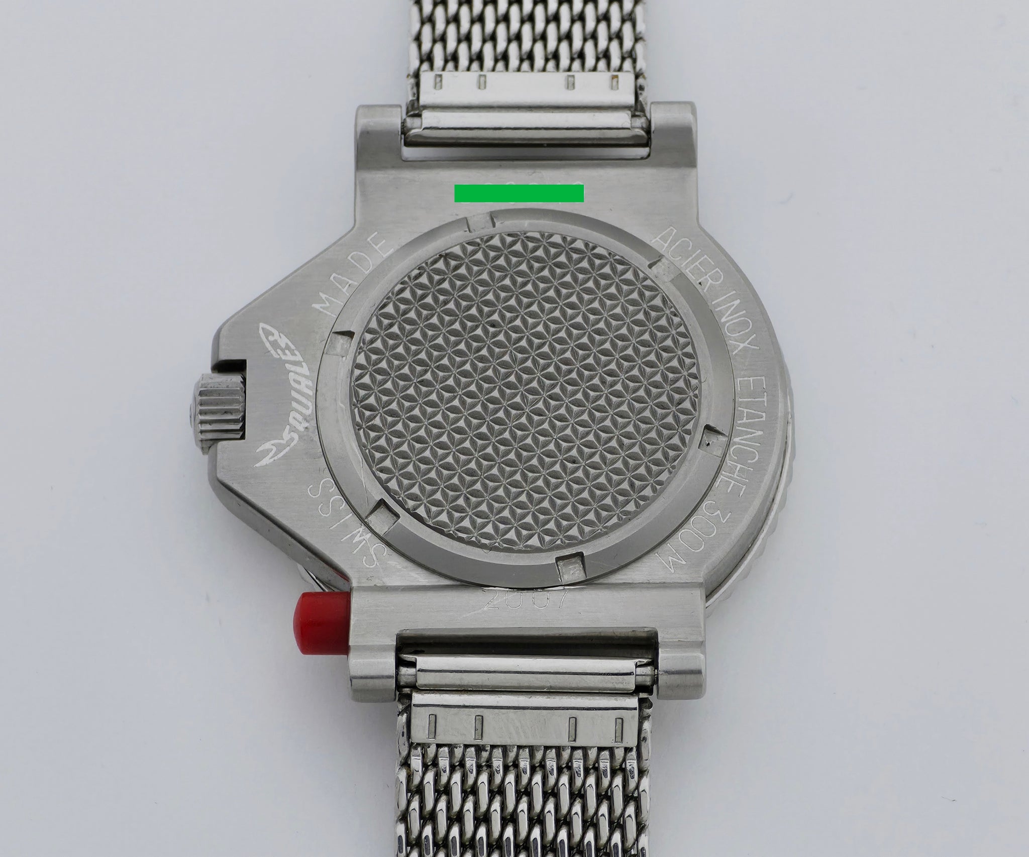 Squale TIGER Automatic 300m divers watch 44mm Steel case Ref: 2007