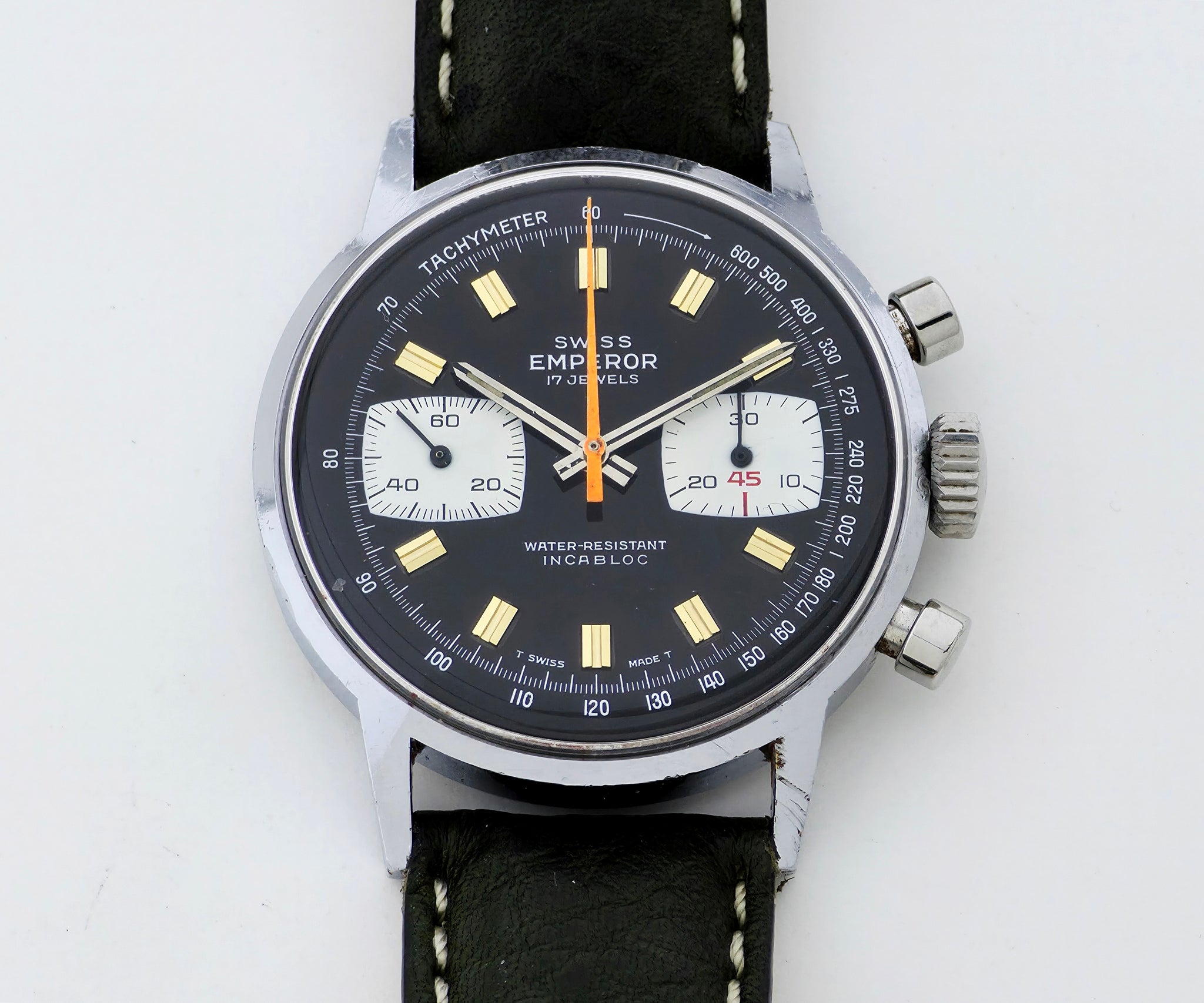 Vintage Swiss EMPEROR Chronograph Mechanical Cal. 7733 Men’s watch 36mm