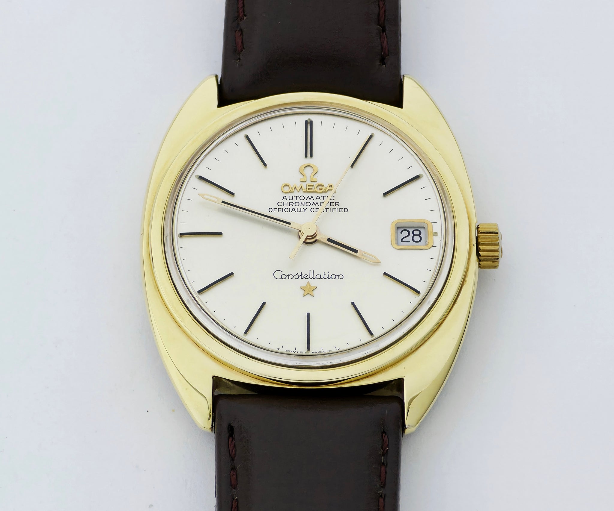 Vintage Omega Constellation automatic Cal.564 Gold & Steel Men's watch 36mm 168.017