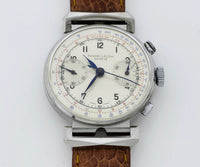 1940s Favre-Leuba Chronograph mechanical Cal.22 Stainless steel case 36mm