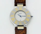 Cartier Must De 21 Quartz, Two-tone Unisex watch Ref: 9011