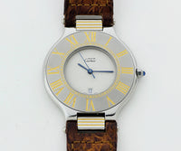 Cartier Must De 21 Quartz, Two-tone Unisex watch Ref: 9011