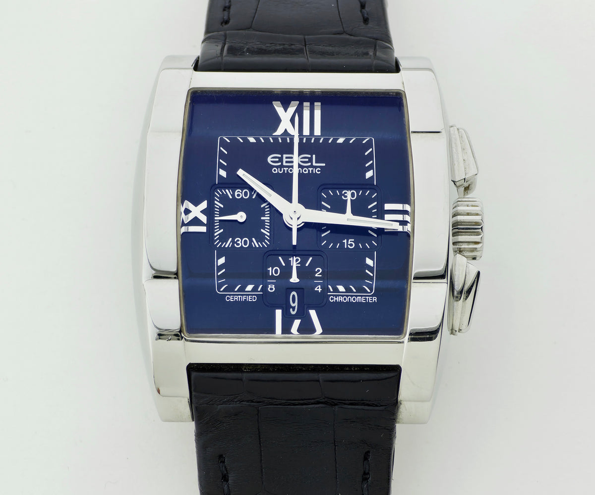 EBEL Tarawa Chronograph Automatic Cal. 137 Black Dial, 41mm Steel Case E9137 J40