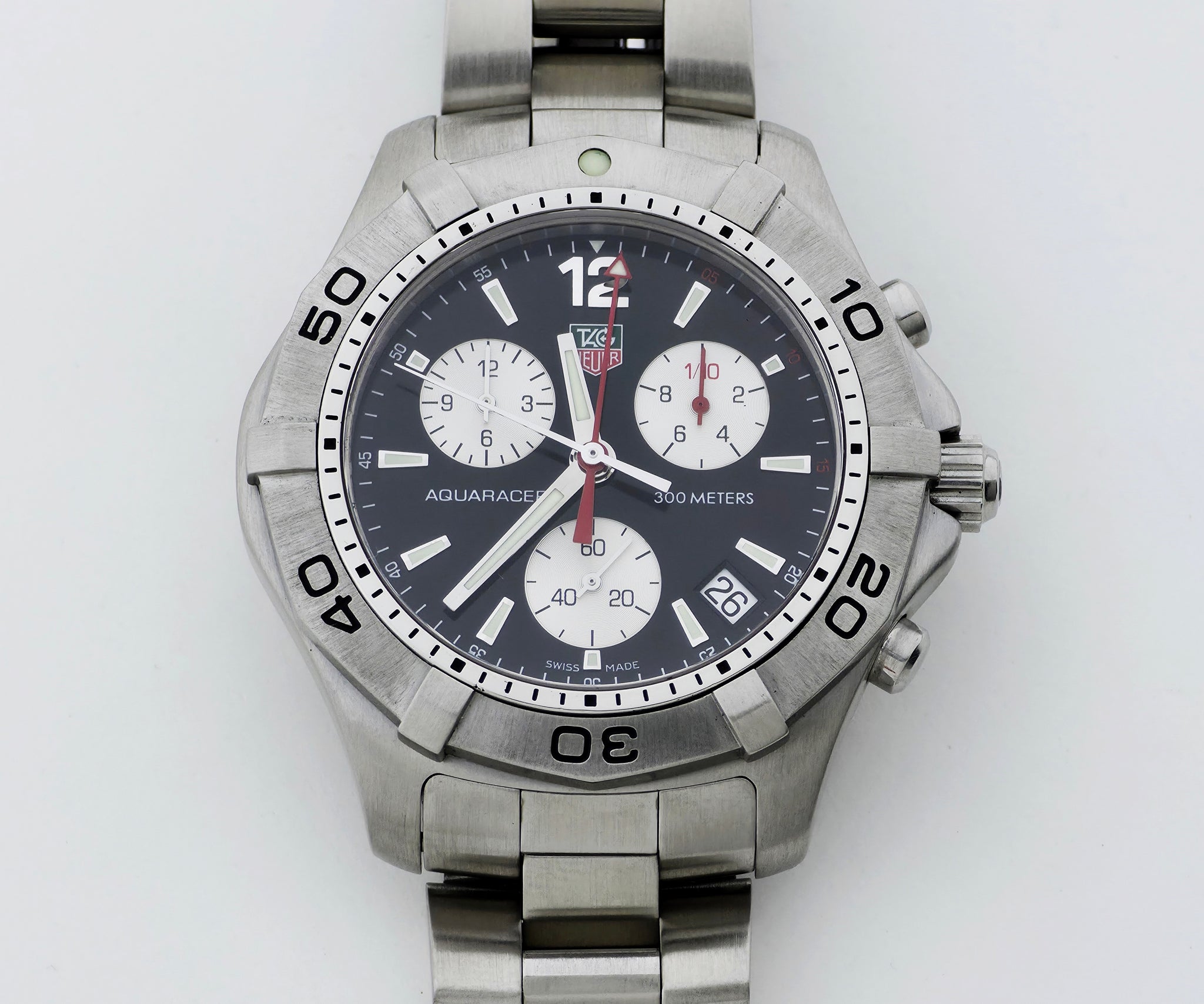 TAG Heuer Aquaracer Chronograph Quartz CAF1110 Steel Men's watch 41mm