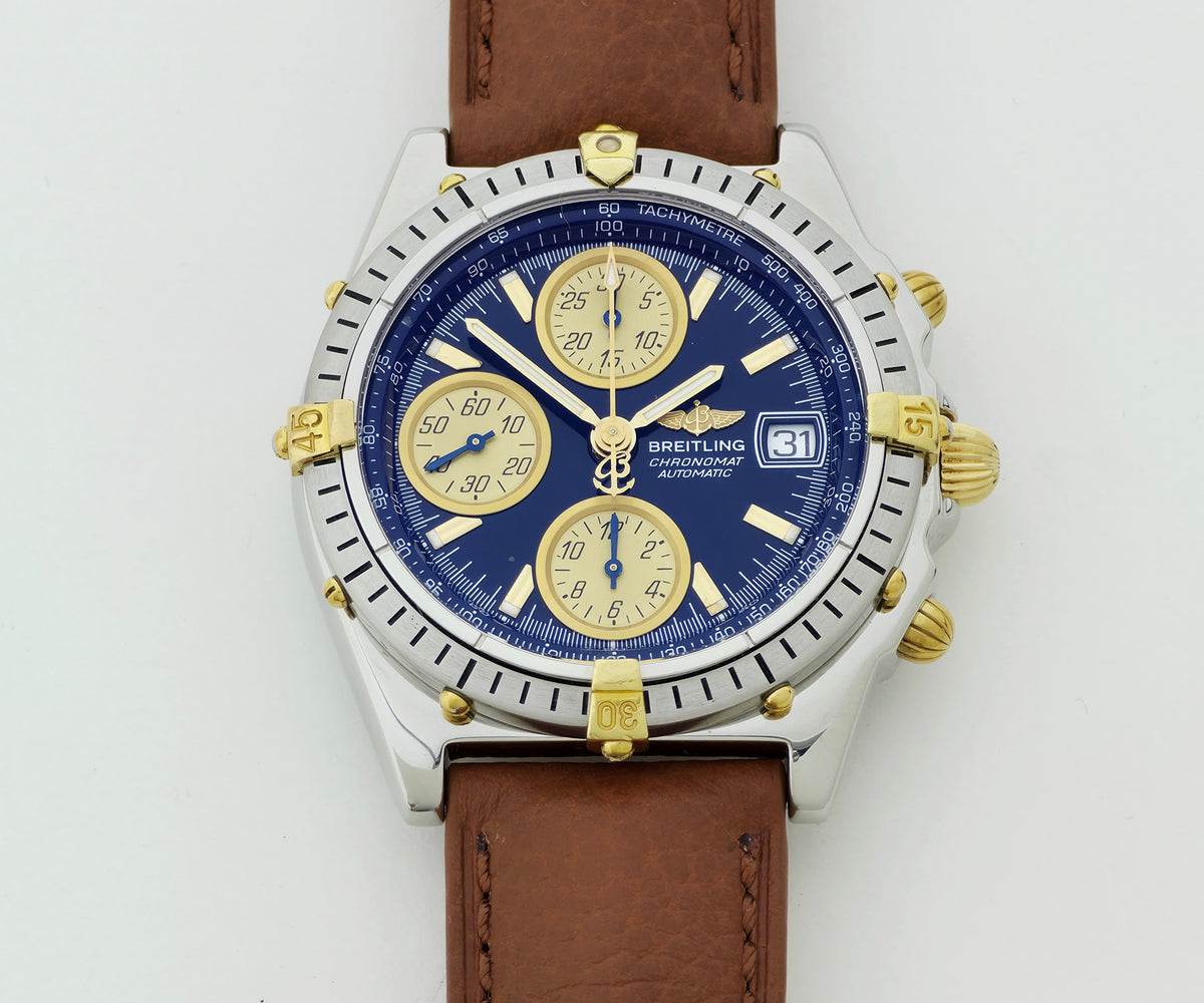 BREITLING Chronomat Chronograph Automatic 40mm 18k Gold & Steel Men's watch D13352