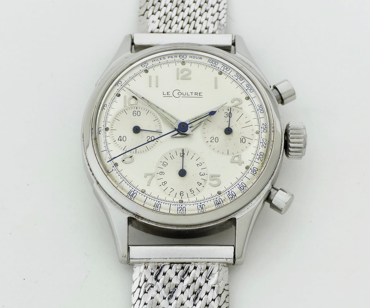 1960s LeCoultre Chronograph Mechanical Valjoux 72, Steel Men's watch 35mm Ref: E335