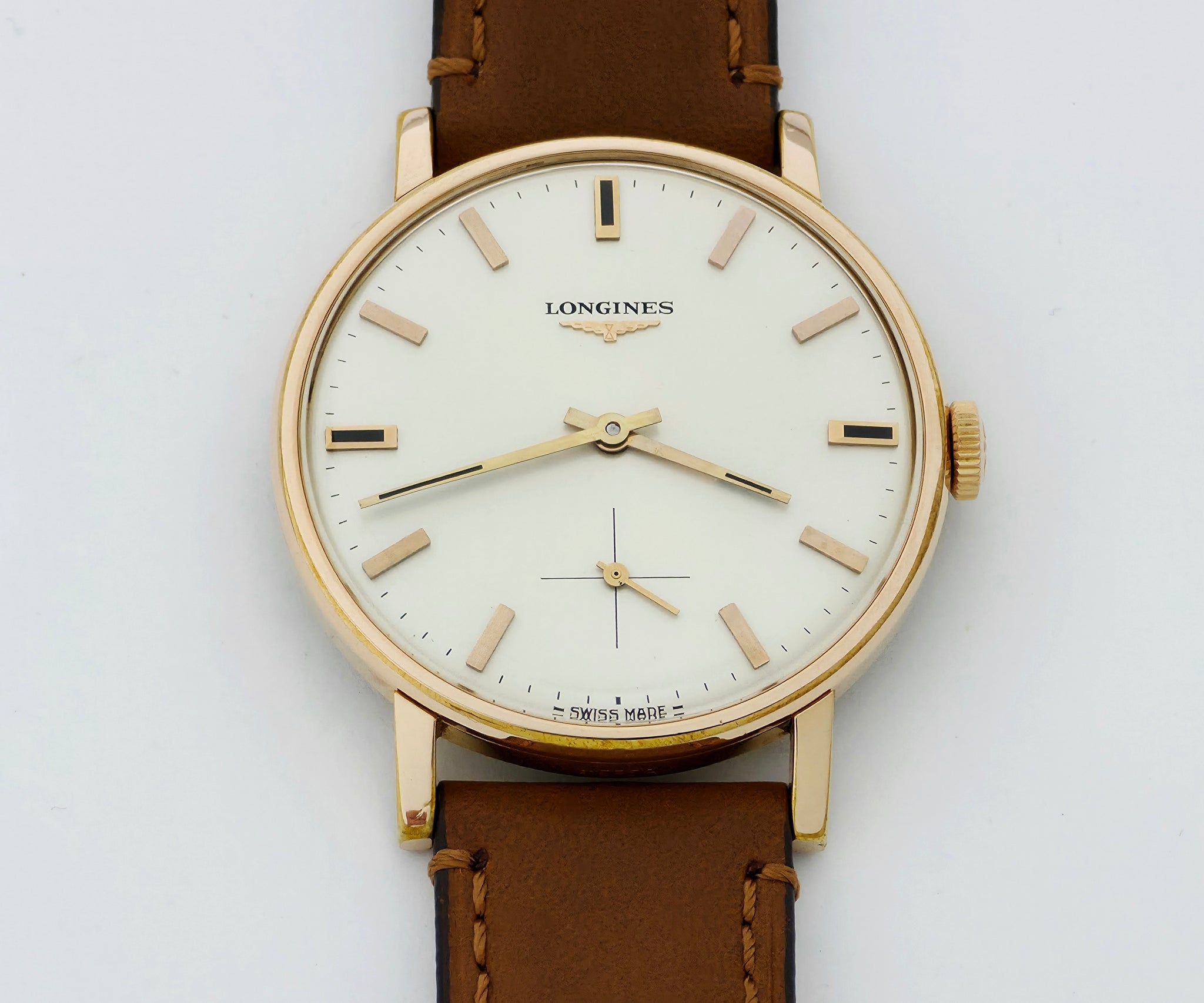 Vintage LONGINES mechanical Cal.490 Steel & Gold plated case 35mm Ref: 8237