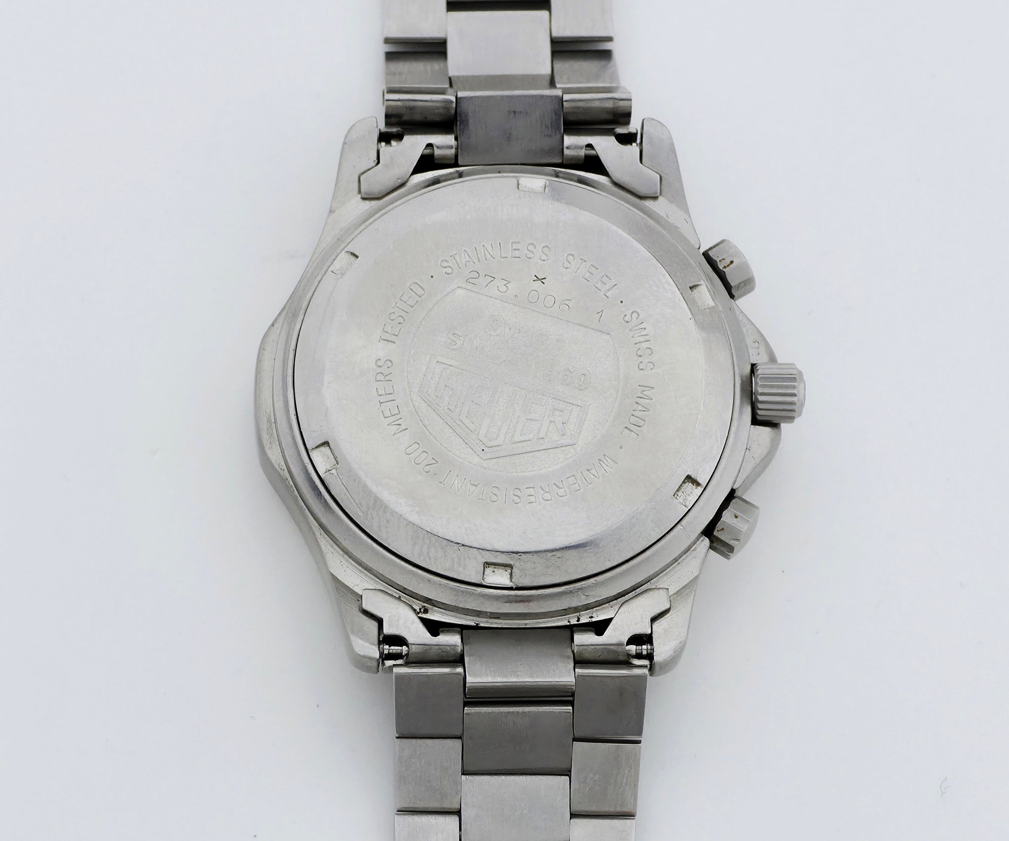 HEUER 2000 Series chronograph quartz, 38mm Steel case Ref: 273.006/ 1