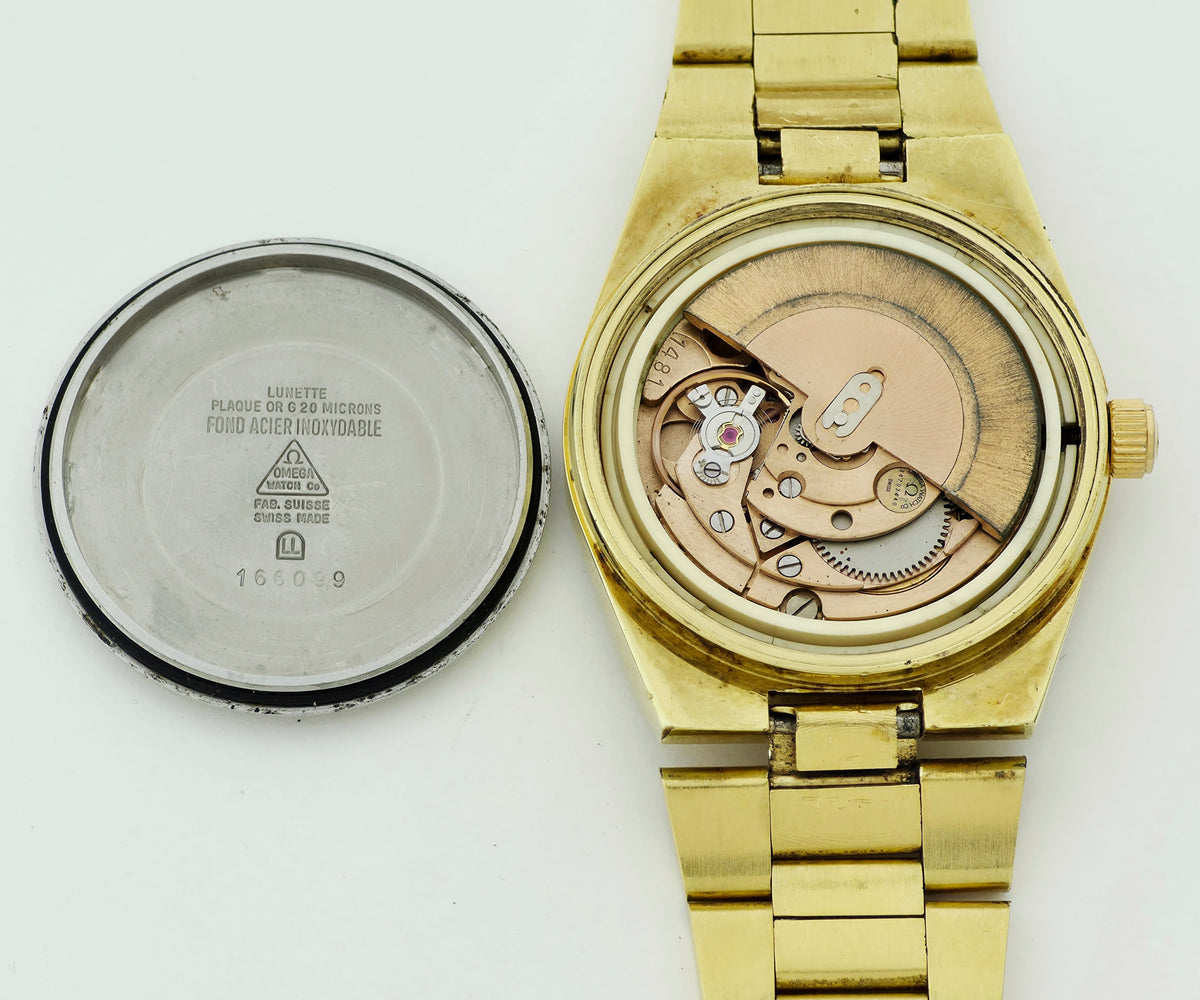 vintage Omega Genève Automatic Cal. 1481  Steel & Gold plated 35mm Men's watch Ω 166.099