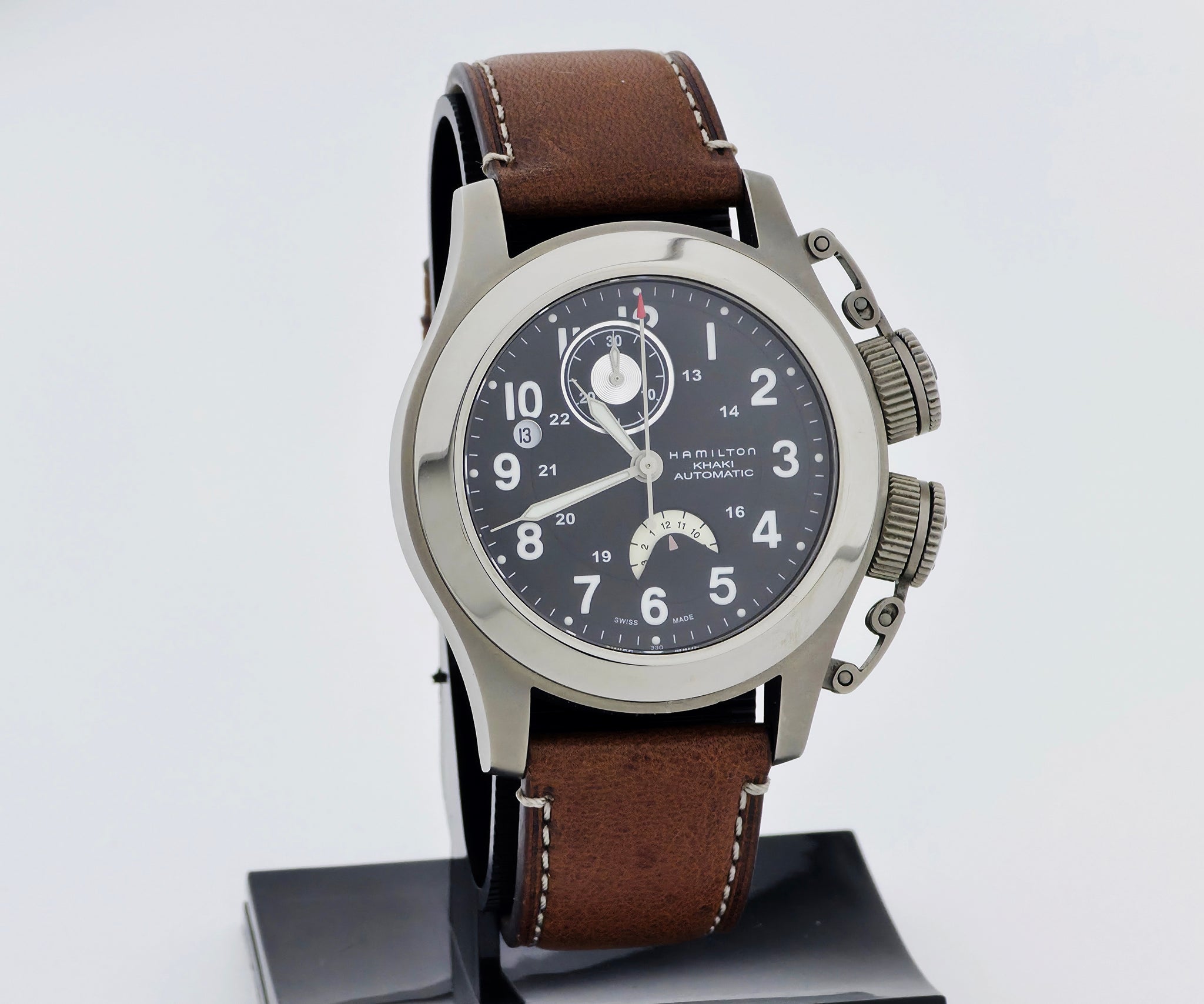 HAMILTON Khaki Navy Frogman, chronograph automatic 42mm Titanium Men's Watch Ref: H777160