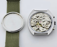 1970s AIRAIN chronograph mechanical Valjoux 7734 Stainless steel case 39.5mm
