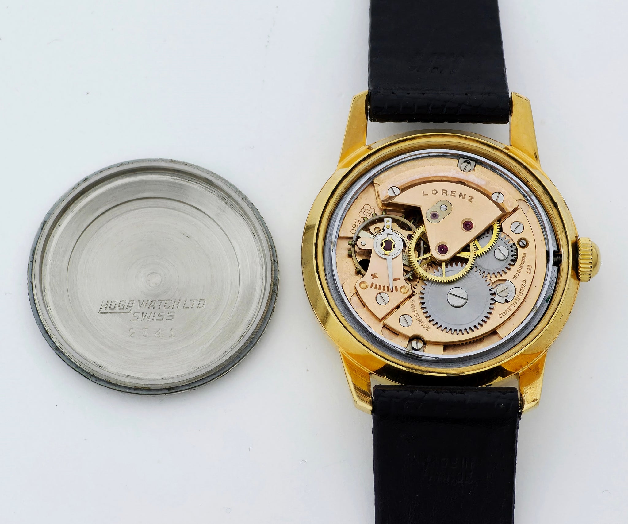 Vintage Lorenz Directime Mechanical 34mm Steel & Gold plated case