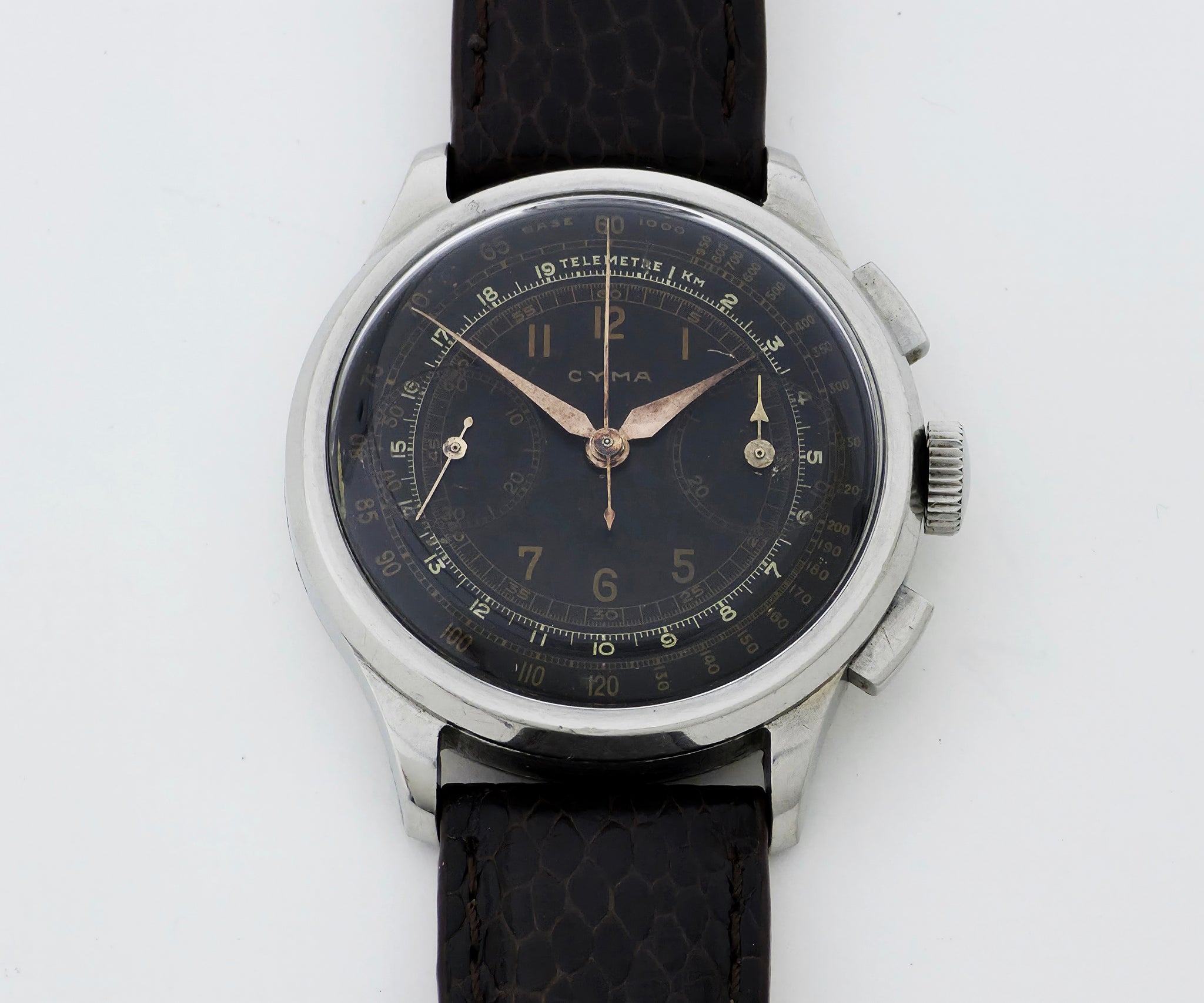 Vintage CYMA Chronograph Mechanical Valjoux Cal. 22 Steel case 36mm