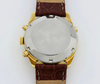 VALJOUX 7751 chronograph automatic Full calendar, Moonphase. Steel & Gold plated 36mm
