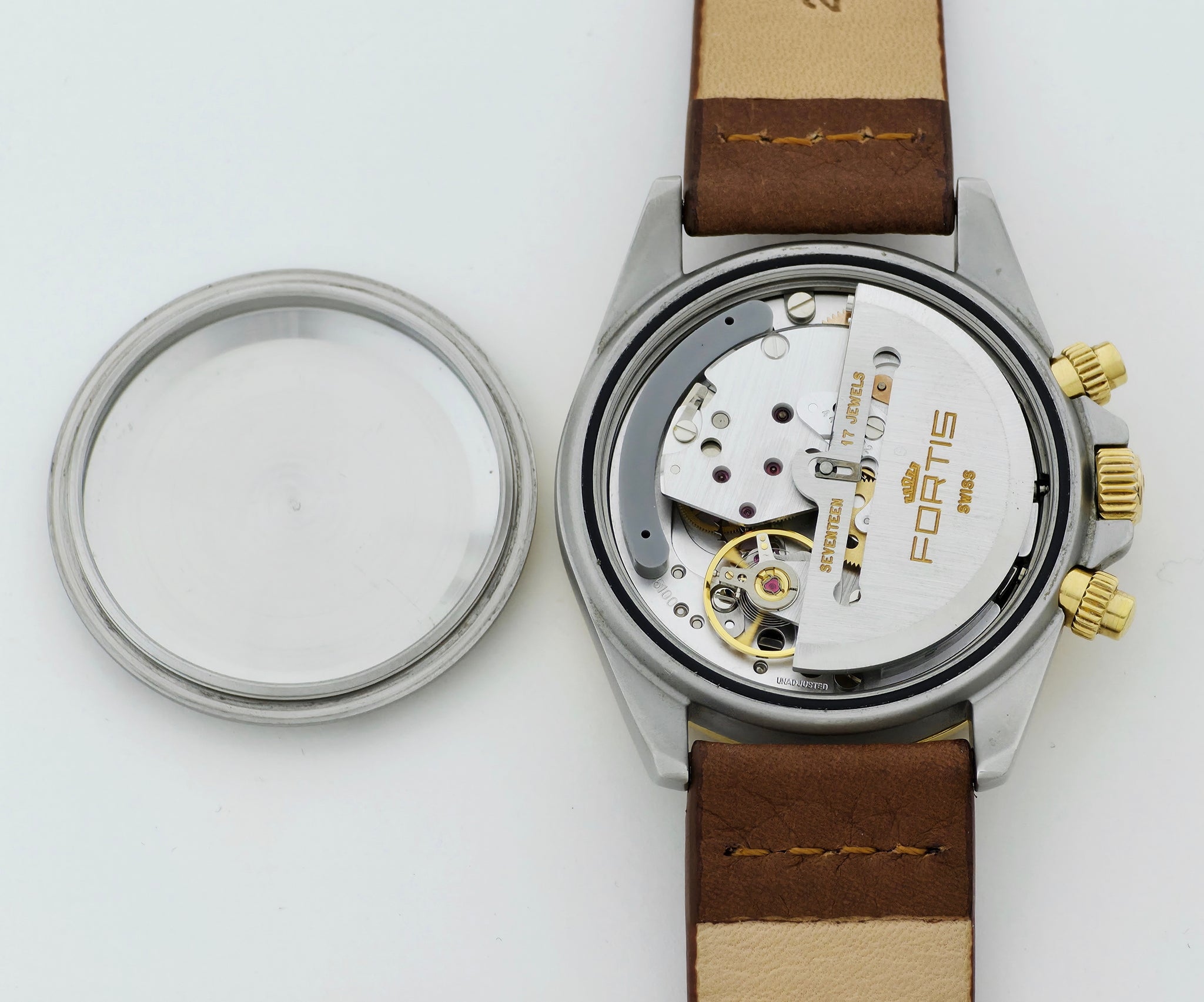FORTIS Official Cosmonauts Chronograph Lemania 5100 Two tone 38mm case 602.60.142