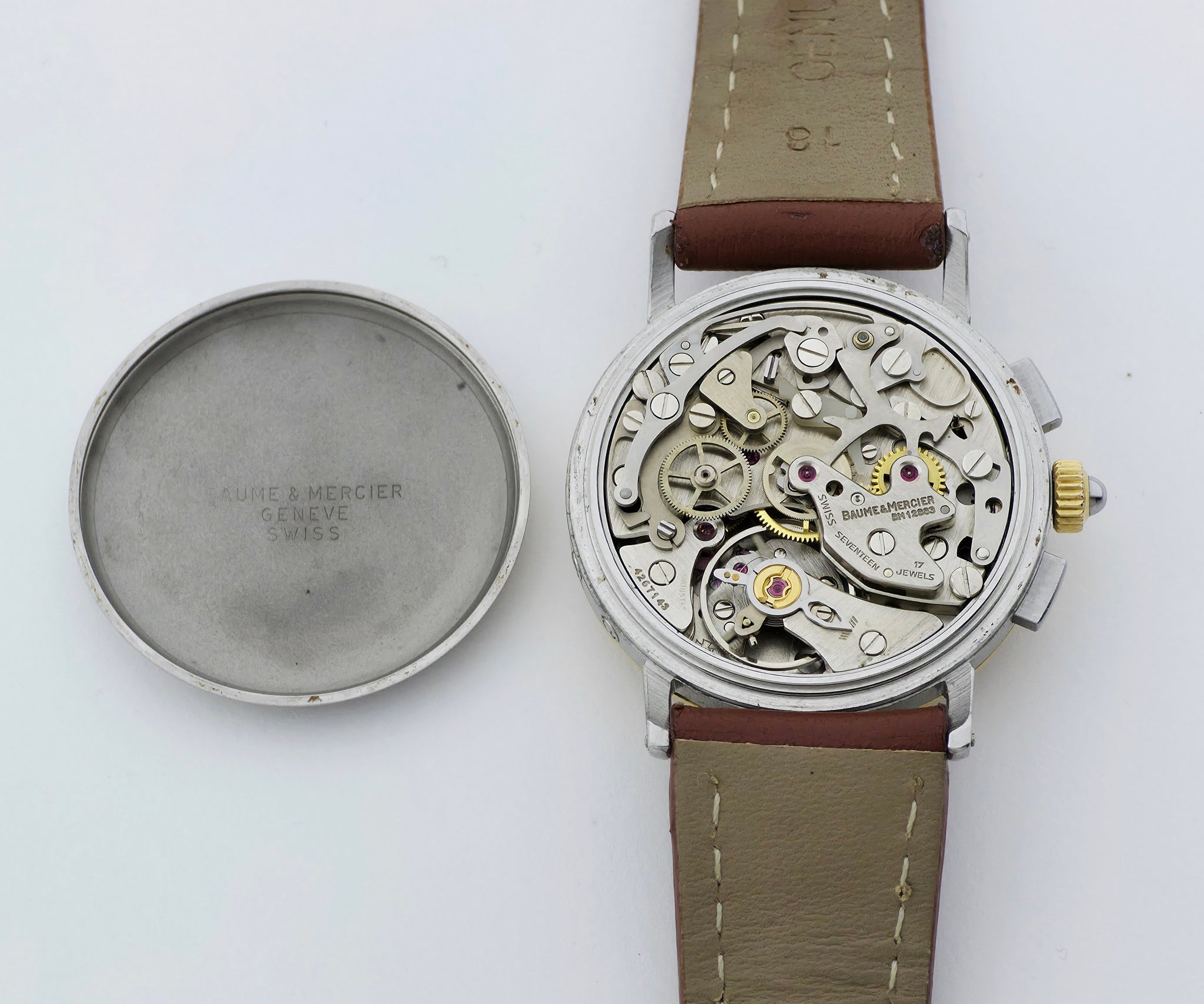 Baume & Mercier Chronograph mechanical Cal. 1883 Moonphase Unisex Watch  6102.099