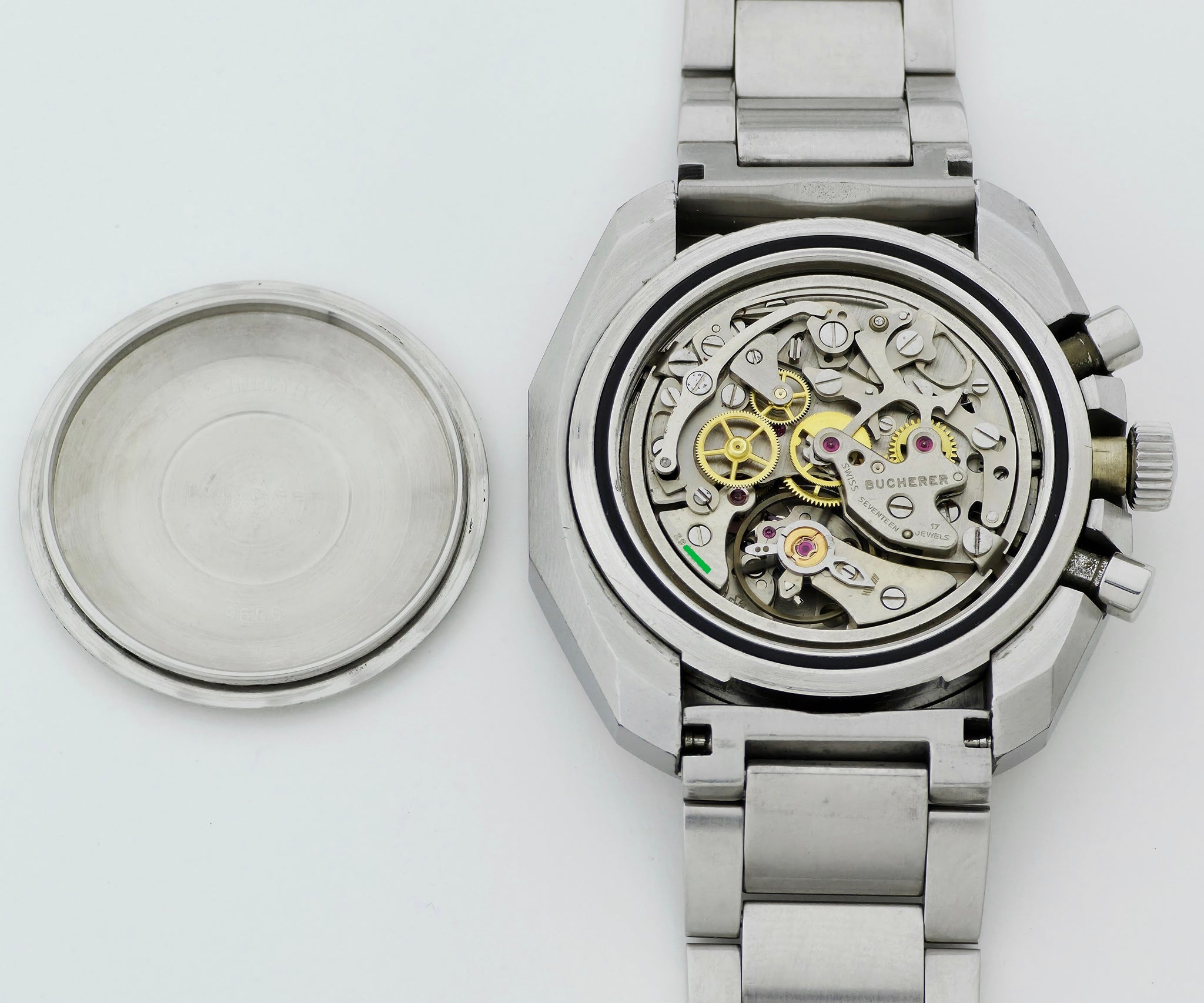 1970s Bucherer Anakin Skywalker 44mm Chronograph Lemania Cal. 1873  Panda Dial Ref: 9656