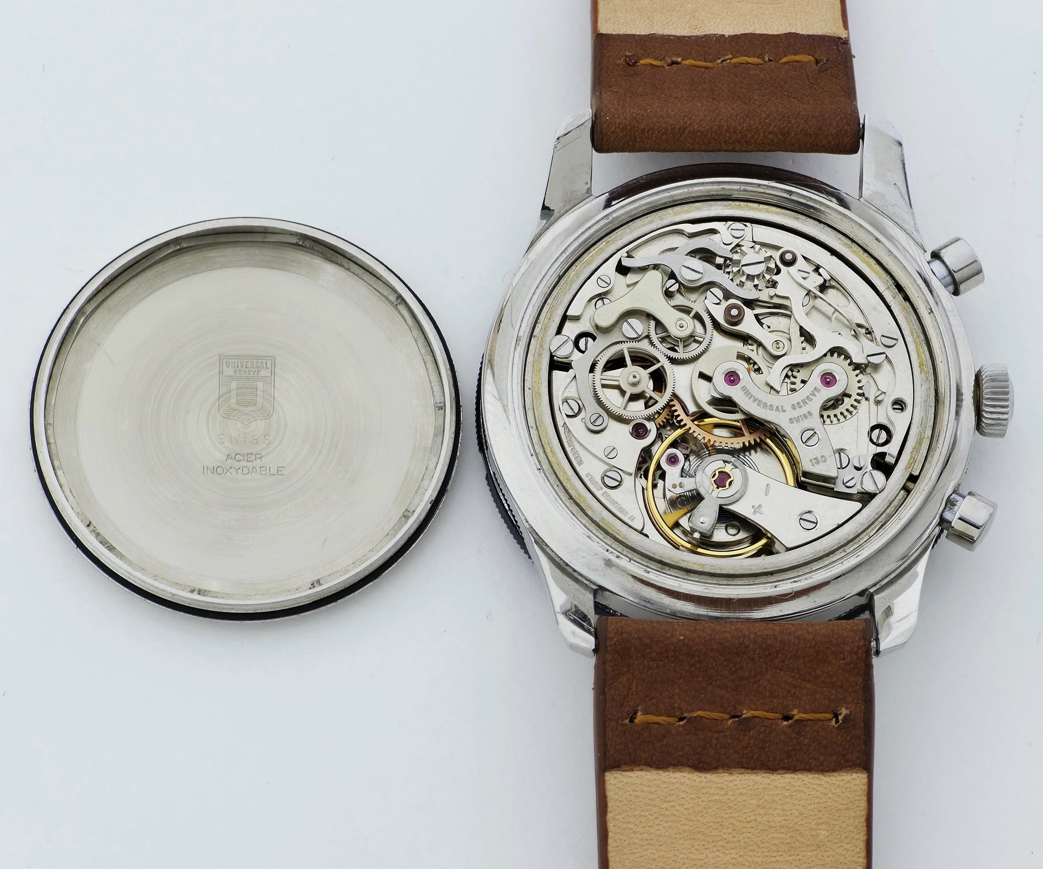 Universal Geneve Aero–Compax Chronograph Mechanical Cal. 130 (72) Steel case 40mm Ref: 22703/3