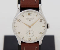 Vintage LONGINES Mechanical Cal. 12.68Z Stainless Steel 35mm Men's watch Ref: 5356