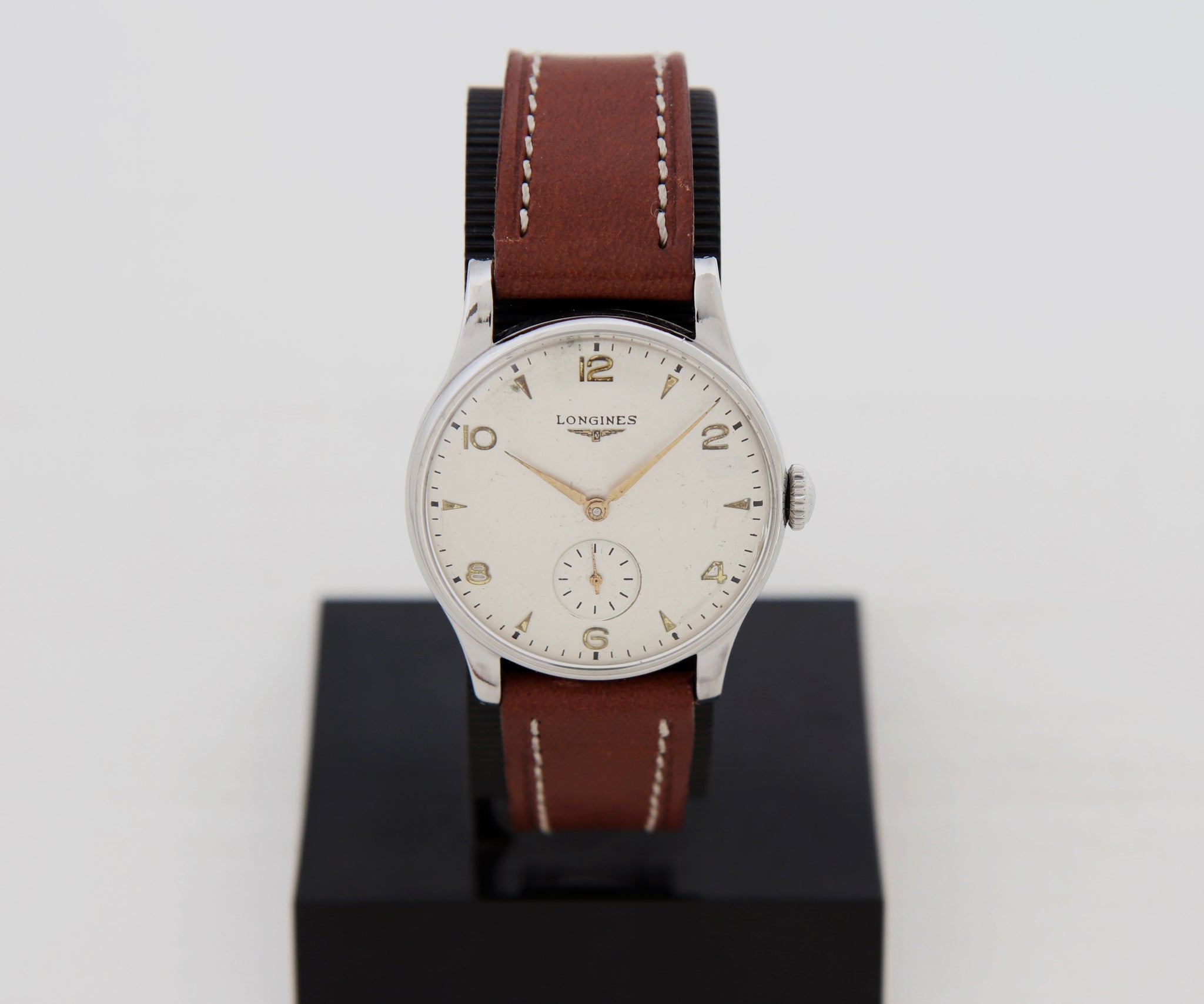 Vintage LONGINES Mechanical Cal. 12.68Z Stainless Steel 35mm Men's watch Ref: 5356