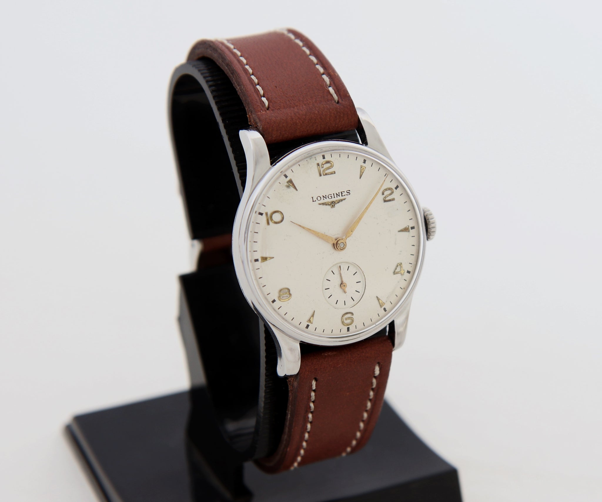 Vintage LONGINES Mechanical Cal. 12.68Z Stainless Steel 35mm Men's watch Ref: 5356