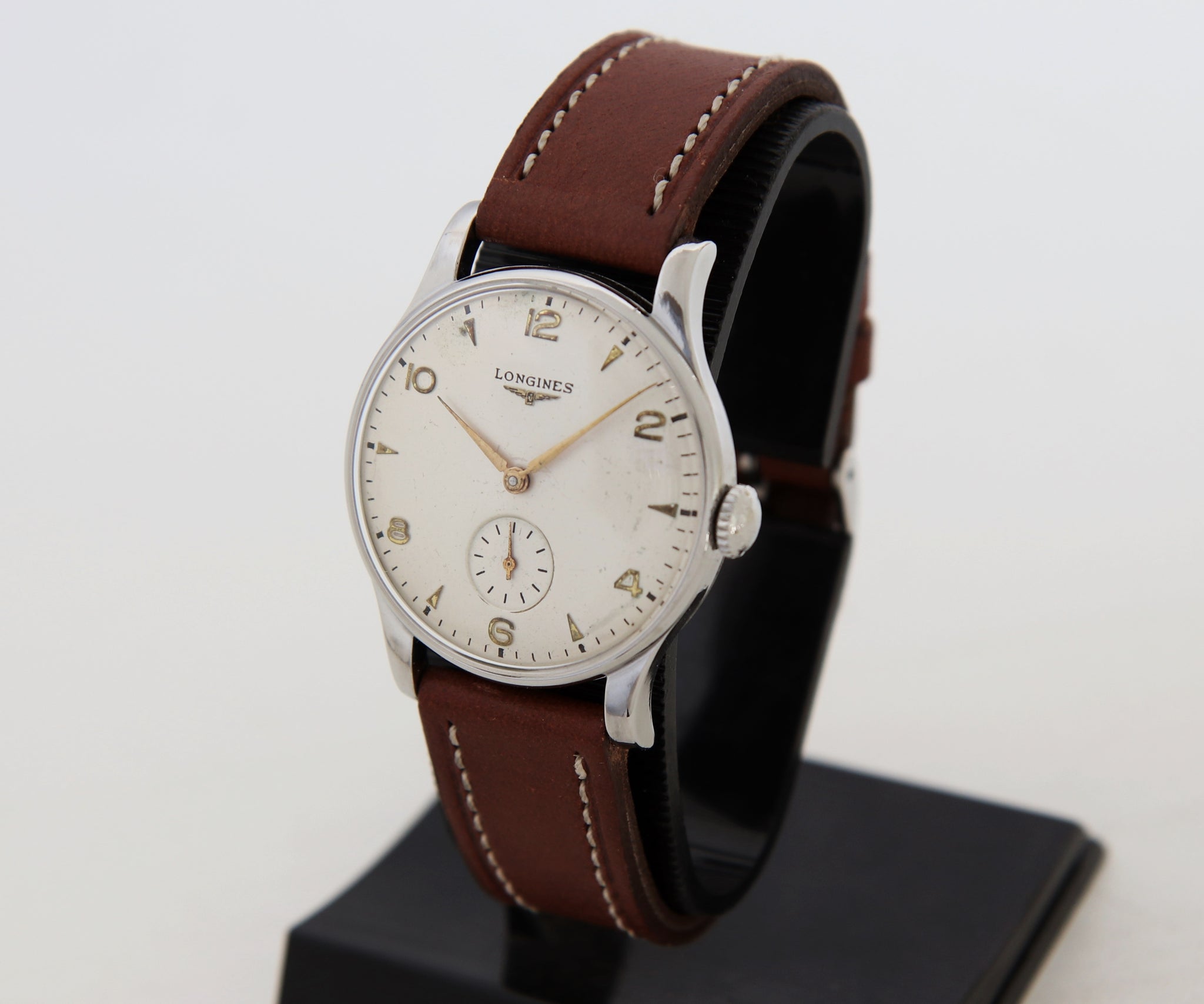 Vintage LONGINES Mechanical Cal. 12.68Z Stainless Steel 35mm Men's watch Ref: 5356