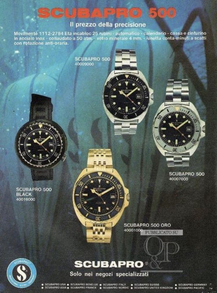 Vintage SCUBAPRO 500 Diver Automatic Cal. 2784 Steel case 40mm Ref: 67155